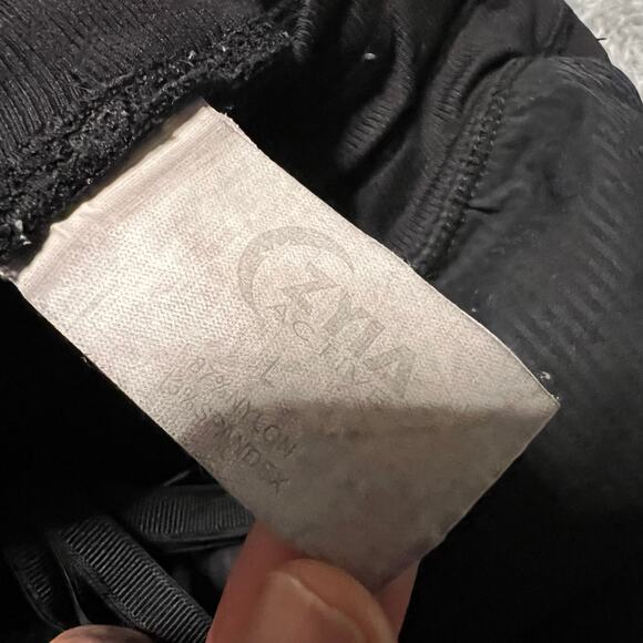 ZYIA Active Jogger Pants Womens Large Black Dance Striped Running Studio - Picture 4 of 7